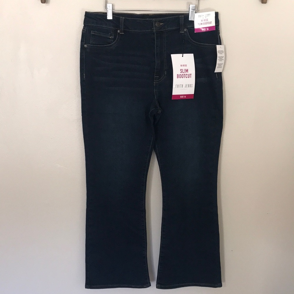 NEW Faith Jeans. Hi Rise‎ Bootcut. Size 16